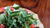 10-Minute Hummus & Greek Salad Naan Recipe 10-Minute Hummus & Greek Salad Naan Recipe