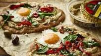 Everything Bagel Hummus Flatbread Everything Bagel Hummus Flatbread