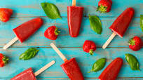 Strawberry margarita ice lollies Strawberry margarita ice lollies
