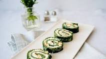 Smoked salmon and spinach rolls Smoked salmon and spinach rolls