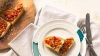 Oven roasted tomato bruschetta Oven roasted tomato bruschetta