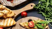 Green Chickpea and Tomato Bruschetta Green Chickpea and Tomato Bruschetta