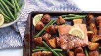 Sheet Pan Lemon Garlic Salmon and Veggies: A Hands Free Healthy Dinner Sheet Pan Lemon Garlic Salmon and Veggies: A Hands Free Healthy Dinner