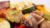 Roast Vegetable and Bulgur Wheat with Vegan Greek Cheese Roast Vegetable and Bulgur Wheat with Vegan Greek Cheese