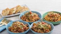 Late Summer Beef Bolognese with Cherry Tomatoes & Crispy Garlic Bread Late Summer Beef Bolognese with Cherry Tomatoes & Crispy Garlic Bread