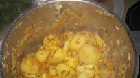 Cauliflower with potatoes- Inspired by Madhur Jaffrey's Aloo Gobi Cauliflower with potatoes- Inspired by Madhur Jaffrey's Aloo Gobi