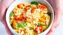 Orzo Pasta with Tomatoes, Basil and Parmesan Orzo Pasta with Tomatoes, Basil and Parmesan