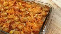 Cowboy Casserole with tator tots Cowboy Casserole with tator tots