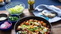 Mezcal Shrimp Tacos with Guac Crema Mezcal Shrimp Tacos with Guac Crema