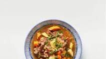 Farro and Beef Stew with Roasted Vegetables Farro and Beef Stew with Roasted Vegetables