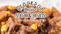 CrockPot Mexican Steak and Beans CrockPot Mexican Steak and Beans