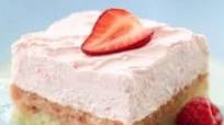 Diabetic-friendly easy strawberry cream squares Diabetic-friendly easy strawberry cream squares