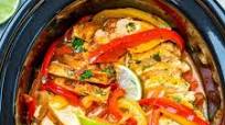 Crockpot Chicken Fajitas Crockpot Chicken Fajitas