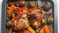 Sheet Pan Chicken Thighs with Garlic and Honey Sheet Pan Chicken Thighs with Garlic and Honey