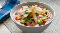 Chicken Tortilla Soup with Hominy, Avocado & Queso Fresco Chicken Tortilla Soup with Hominy, Avocado & Queso Fresco