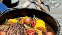 Dutch Oven-Braised Beef and Summer Vegetables Dutch Oven-Braised Beef and Summer Vegetables