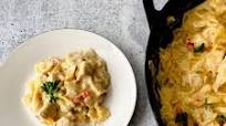 Garlic Parmesan Chicken with Bow Tie Pasta Garlic Parmesan Chicken with Bow Tie Pasta