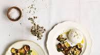 Burrata recipe with marinated courgette recipe with aubergine Burrata recipe with marinated courgette recipe with aubergine