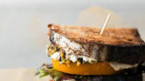 Tomato Sandwich with Olive Tapenade and Hummus Tomato Sandwich with Olive Tapenade and Hummus