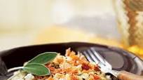 Sage Risotto with Fresh Mozzarella and Prosciutto Sage Risotto with Fresh Mozzarella and Prosciutto