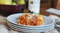 Feta & Sausage Spaghetti Squash Bake Feta & Sausage Spaghetti Squash Bake