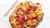 Ricotta Pizza with Fresh and Roasted Tomatoes Ricotta Pizza with Fresh and Roasted Tomatoes