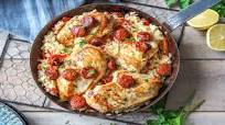 Spanish One-Pan Chicken with Chorizo and Bell Peppers Spanish One-Pan Chicken with Chorizo and Bell Peppers
