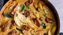 Creamy Pork and Apple Casserole with Cider Creamy Pork and Apple Casserole with Cider