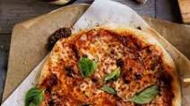 Margherita Pizza with Ghost Chile Sauce Margherita Pizza with Ghost Chile Sauce