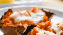 Savory Twice Baked Sweet Potatoes Savory Twice Baked Sweet Potatoes