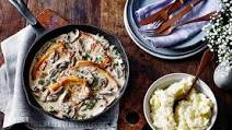 Mushroom and creamy mustard pork steaks Mushroom and creamy mustard pork steaks