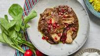 Khoresh-e Fesenjoon (Persian Chicken Stew With Pomegranate and Walnuts) Khoresh-e Fesenjoon (Persian Chicken Stew With Pomegranate and Walnuts)