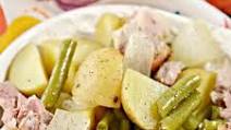 Slow Cooker Ham, Green Beans and Potatoes Slow Cooker Ham, Green Beans and Potatoes