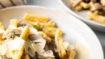 Gemelli Pasta with Creamy Mushroom Sauce Recipe + VIDEO Gemelli Pasta with Creamy Mushroom Sauce Recipe + VIDEO