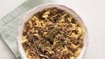 Beef and Gravy over Egg Noodles Beef and Gravy over Egg Noodles
