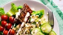 Easy Trader Joe's Meal: Grilled Chicken Greek Salad Easy Trader Joe's Meal: Grilled Chicken Greek Salad