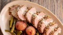 Pecan Crusted Pork Tenderloin with Bourbon Cream Sauce Pecan Crusted Pork Tenderloin with Bourbon Cream Sauce