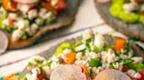 Ceviche Tostadas with Mahi Mahi Ceviche Tostadas with Mahi Mahi