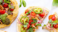 Hummus Pita Pizzas 3 Ways Hummus Pita Pizzas 3 Ways