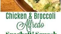 Chicken and Broccoli Alfredo Spaghetti Squash Chicken and Broccoli Alfredo Spaghetti Squash