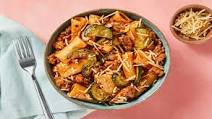 Sausage Rigatoni Rosa with Zucchini & Parm Sausage Rigatoni Rosa with Zucchini & Parm