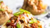 Pulled Pork Loaded Baked Potatoes Pulled Pork Loaded Baked Potatoes