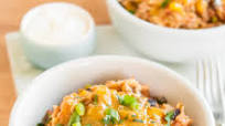 Slow Cooker Chicken Burrito Bowls Slow Cooker Chicken Burrito Bowls
