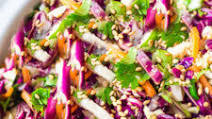 Easy Crunchy Asian Slaw (with the BEST Asian Dressing!) Easy Crunchy Asian Slaw (with the BEST Asian Dressing!)