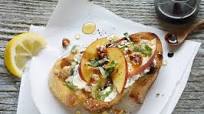 Ricotta-Walnut-Peach Bruschetta Ricotta-Walnut-Peach Bruschetta