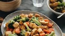 Air Fryer Tofu with Broccoli and Carrot Air Fryer Tofu with Broccoli and Carrot