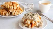 Waffle Biscuits and Gravy Waffle Biscuits and Gravy