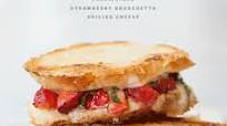 Strawberry Bruschetta Grilled Cheese