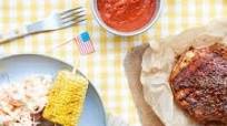 American-style pork chops with barbecue sauce American-style pork chops with barbecue sauce