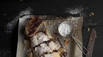 boozy cherry and christmas pudding strudel with chocolate boozy cherry and christmas pudding strudel with chocolate